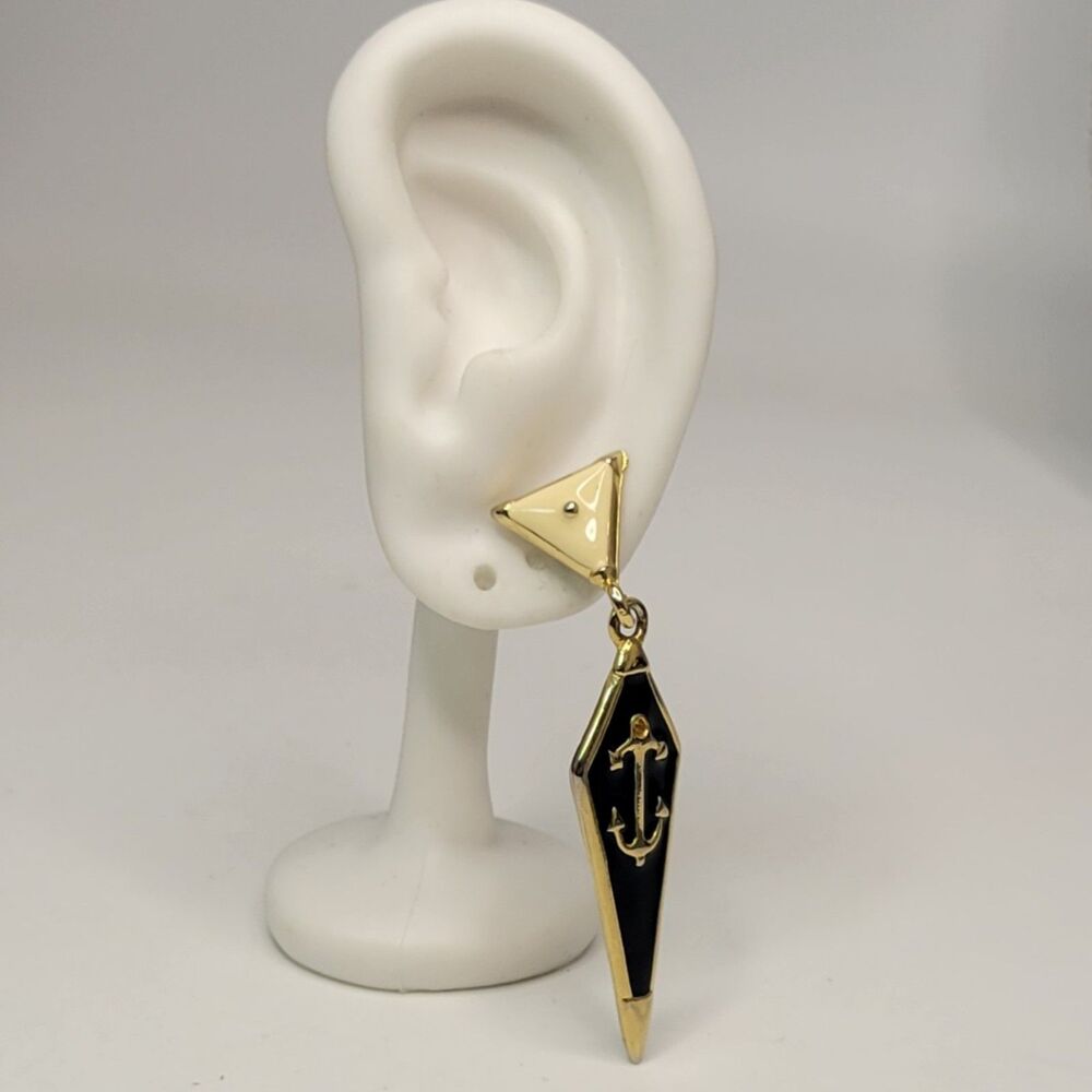 Vtg Anchor Earrings